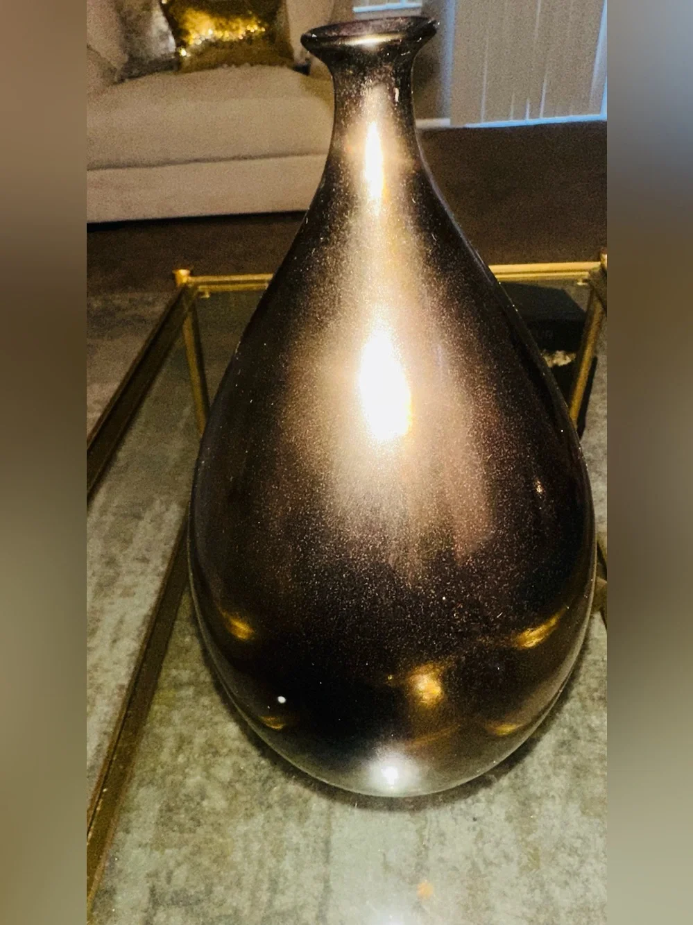 Pier 1 Metallic Bronze Decorative Vase and Bowl Set - Home Accents